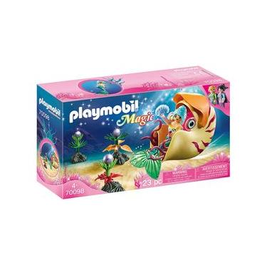 Imagem de Playmobil - Sereia Com Gôndola De Caracol Do Mar - Magic - 70098
