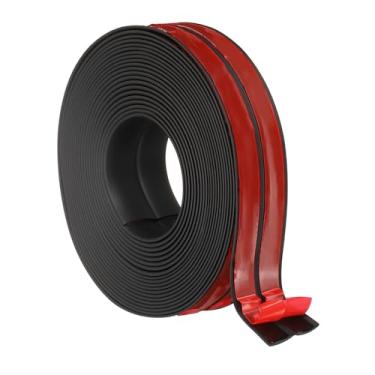 Imagem de PATIKIL Protetor de canto de parede de 4 cm x 6 m, protetor de borda autoadesivo de canto de parede, acabamento de moldagem flexível para bancada de teto, preto