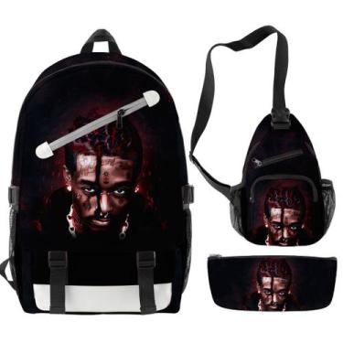 Imagem de Conjunto de mochilas Vert Satchel Anime School para crianças, 3 unidad