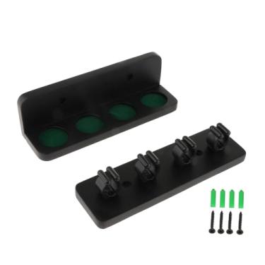 Imagem de Aymzbd Suporte de parede para tacos de bilhar, organizador de hastes para mesa de bilhar para sala de jogos, Preto