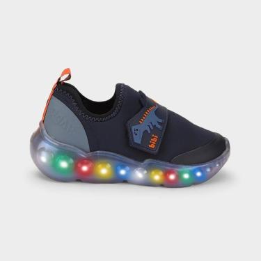 Imagem de Tênis Infantil de Luz Bibi Roller Celebration 3.0 Azul Marinho de Dino-Masculino