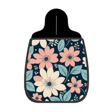 Imagem de Lixeira De Carro Organizador Floral Tons Pastel e Azul Marinho