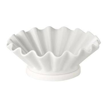 Imagem de Fruteira Fruteira de cerâmica com drenagem, base removível, grande capacidade e fácil de limpar. Ideal para servir frutas na cozinha e na sala de estar. Decoração de mesa