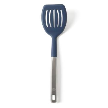 Imagem de Calphalon Espátula de aço inoxidável Prime com cabeça de silicone azul marinho