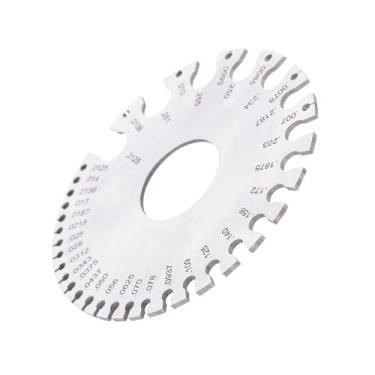 Imagem de Generic Medidor de Espessura de Fio de Aço Inoxidável, Régua, Ferramenta de Diâmetro para Medição de Chapa Não Revestida, 1 Peça