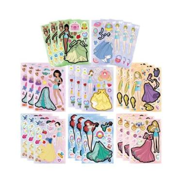 Imagem de Adesivos De Quebra-Cabeça DIY Da Disney Princess, 8 a 16 Folhas, Decal