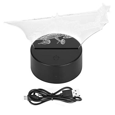 Imagem de Lâmpada acrílica de helicóptero 3D SIWOTED Night Light com interruptor de toque para presente de decoração de mesa