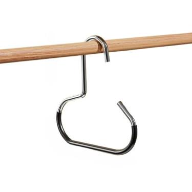 Imagem de Cabide multifuncional de aço inoxidável para pendurar chapéus, cachecóis e roupas íntimas(Preto-Kit 1)