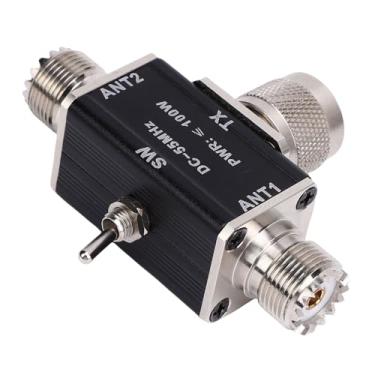 Imagem de Sanpyl Interruptor de Antena Coaxial CB HAM de 2 Vias de 100 W de Potência Máxima de Uso para Rádios Amadores