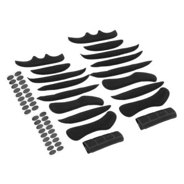 Imagem de Generic Conjunto de Esponja para Forro de Capacete de Bicicleta Elétrica para Adultos Confortável Preto 2 Conjuntos para Ciclismo