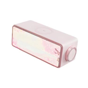 Imagem de Generic Caixa de Som Portátil BT5.3 com Luz Noturna e Ruído Branco para Escritório, Quarto e Mesa, Rosa