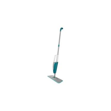 Imagem de Esfregão Mop com Reservatório, 350ml, Verde, Microfibra e Aço Inox, 126cm, Base Articulada, Refil 40x12cm