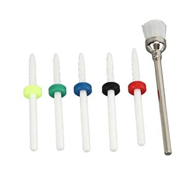 Imagem de Generic Conjunto de Brocas de Unha de 6 Peças, Brocas de Removedor de Cutícula de Cerâmica, de Moagem de Unhas para Remoção Rápida de Esmalte, Ideal para Artistas de Experientes, Uso Doméstico