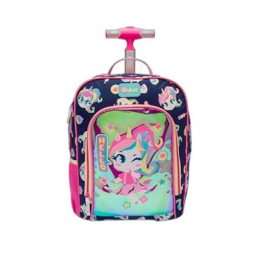 Imagem de Mochila com Rodinha Média Unicórnio Kawaii - Puket