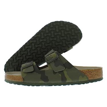 Imagem de Birkenstock Unissex, Arizona Soft Footbed Sandal - Largura estreita, Desert Soil Camo Verde Birko-flor, 8-8.5