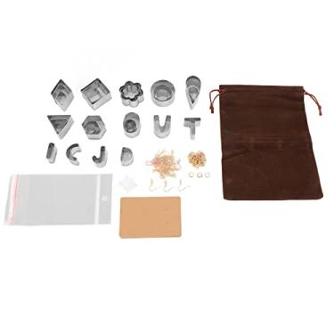Imagem de SIWOTED Argila Brinco Fazendo Kit DIY Cortador de Aço Inoxidável Corte Incisivo Papel Flanela Plástico DIY Kit de Jóias de Polímero