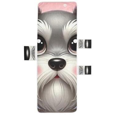 Imagem de Capa de espreguiçadeira rosa para cachorro fofo toalha de cadeira de piscina lounge capa de cadeira de praia engraçada espreguiçadeira de praia 215 x 76 cm