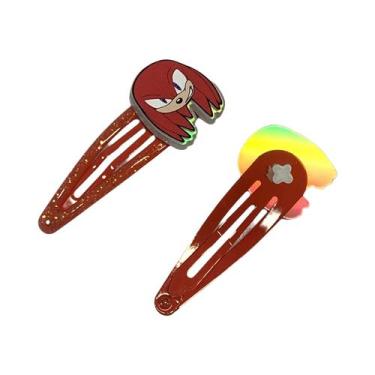 Imagem de Clipes De Cabelo Glitter Sonic Shadow Knuckles Designs De Personagens 