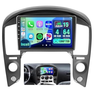 Imagem de Hikity 4 + 64 G para Hyundai STAREX/H1 2007-2015 Android Car Stereo, rádio com tela sensível ao toque de 9 polegadas com Carplay/Android Auto/Navegação GPS/WiFi/DSP/Bluetooth + câmera de backup AHD