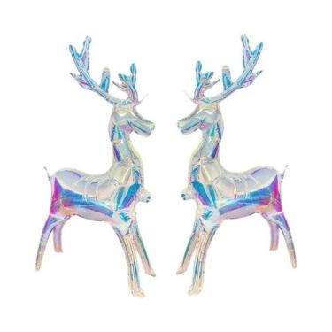 Imagem de Balões De Alumínio Coloridos Em Forma De Cervo Para Decorações De Nata