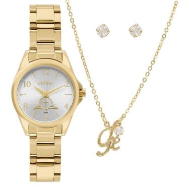 Imagem de Kit Relógio Condor Feminino Mimos E Sutilezas CO2036MZE/K4K-Feminino