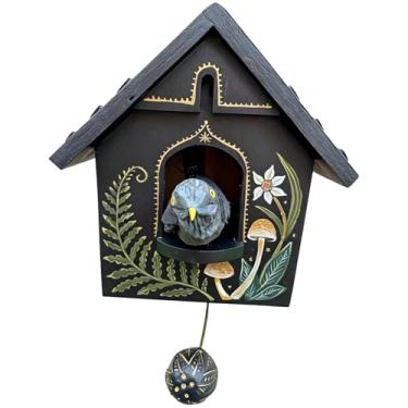 Imagem de Arte cinética caprichosa decoração de parede de casa de pássaro, casa de pássaro de bétula, arte de parede de jardim ao ar livre, decoração de pássaros para casa, dê vida às suas paredes com esta casa