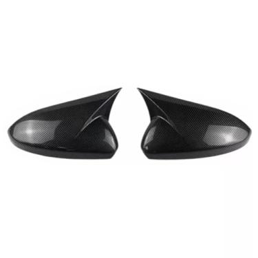 Imagem de Capa de espelho retrovisor de carro 1 par de capa de espelho retrovisor capa de espelho de porta lateral para Cruze 2009 2010 2011 2012 2013 2014 2015 (fibra de carbono)