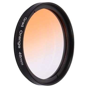 Imagem de PATIKIL Filtro de lente de 46 mm, filtros de cor graduados, resina óptica de arranhões, acessórios de correção de cor para lente de fotografia de câmera, laranja