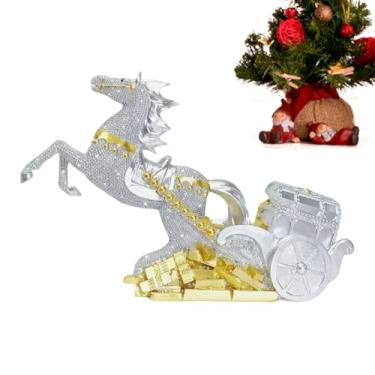 Imagem de Estátua Do Cavalo Lunar Chinês - Ornamento Que Traz Riqueza | Estátua De Resina Do Cavalo Ano Lunar Chinês,Para Colecionadores Decoracao Estante Quarto Criado Mudo