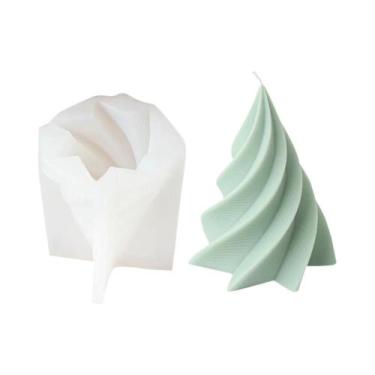 Imagem de Molde De Silicone Para Árvore De Natal Geométrica 3D, Kit DIY Para Fab