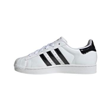 Imagem de adidas Tênis feminino Cblack/Ftwwht/Goldmt Superstar II W FTWR branco cinza seis/branco cristal 36 EUA, Multi, 9.5 Wide