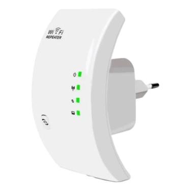 Imagem de Repetidor de Sinal Wi-Fi 300Mbps Amplificador de Internet Wireless 2.4GHz | Expansor de Rede para Casa e Escritório com WPS, Porta LAN | Compatível com Todos os Roteadores – DHJ DR4