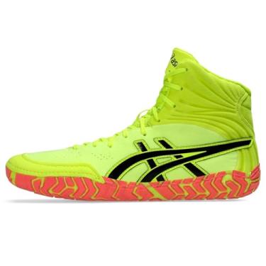 Imagem de ASICS Aggressor 5 Paris Wrestling Tênis masculino, Segurança amarelo/preto, 42