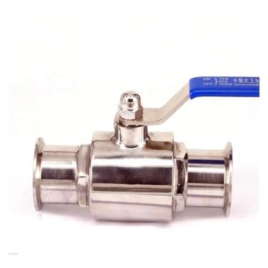 Imagem de Fit Tube O.D 63 mm Tri Clamp 6.3 cm Ferrule O.D 77,5 mm 304 Válvula esférica de aço inoxidável com alça