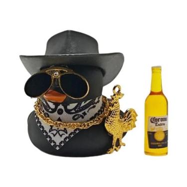 Imagem de Engraçado Pato De Borracha Cowboy Para Decoração De Carro, Adorno Para
