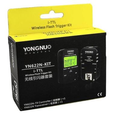Imagem de Kit YN622N com trasmissor LCD e trasceptor p/ cameras NIKON - Yongnuo