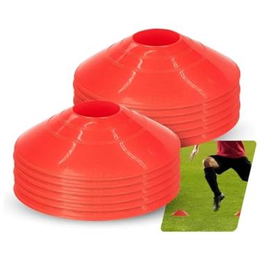 Imagem de Kit 25 Chapéu Chinês Cones Demarcatório Treino Funcional Agilidade Futebol