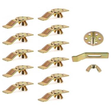 Imagem de QruiLanTu Kit de clipe de pia de cozinha com 12 peças – Kit de reparo de pia que economiza espaço - clipes ajustáveis de aço inoxidável para cozinha, banheiro e ao ar livre