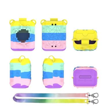 Imagem de Capa de silicone para animal de estimação digital Bitzee Magicals, capa protetora, capa com cordão, estojo de transporte (multicolorido)