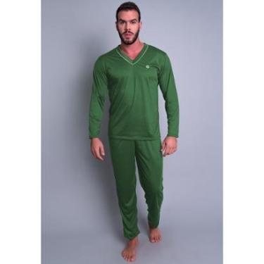 Imagem de Pijama Mvb Modas Blusa Manga Comprida E Calça Masculino-Masculino