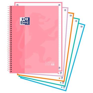 Imagem de Caderno Espiral Capa Dura – Oxford Europeanbook – 5 Materia – 120 Folhas – Rosa Pastel
