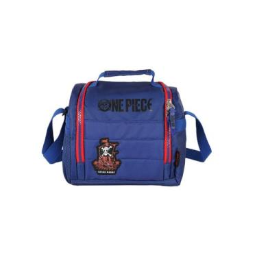 Imagem de Lancheira One Piece Térmica Transversal Teen Passeio Escolar, Azul