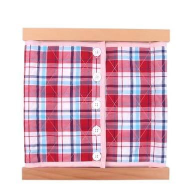 Imagem de ZQsmgs Moldura de roupa Montessori Aprender Habilidades Básicas de Vestir Desenvolver Habilidades Motoras Finas e Independência,Small buttons