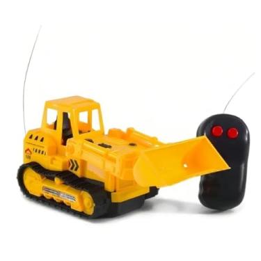 Imagem de Escavadeira Controle Remoto Infantil 2 Canais – Brinquedo Luz e Movimento, Escavadeira e Carregadeira, Super Construção – Presente Meninos e Meninas 3 4 5 6 7 anos (Carregadeira Controle Remoto)