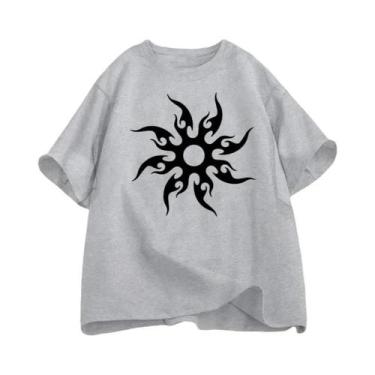 Imagem de Camiseta De Jogo Unissex Oversized, Camiseta Casual De Manga Curta Par