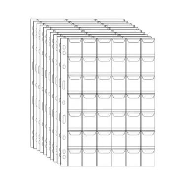 Imagem de Álbum De Moedas Com 20/30/42 Bolsos, 10PCS, Organizador De Folhas Solt