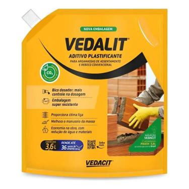 Imagem de Aditivo plastificante concentrado vedalit 3,6l vedacit