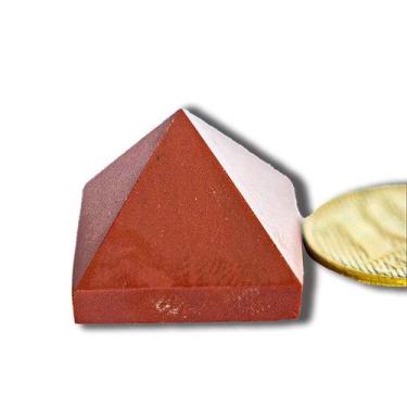 Imagem de Mini Pirâmide Pedra Jaspe Vermelho Baseada Na Quéops 15 mm - Cristaisd