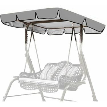 Imagem de Cobertura de substituição impermeável para balanço de pátio de 2/3 lugares, capa superior de substituição para rede de pátio