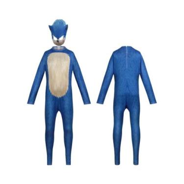 Imagem de Macacão cosplay halloween crianças festa carnaval anime roupas de jogo